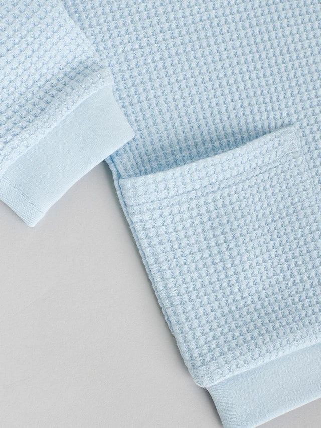 |BabyBoy| Conjunto De 2 Peças De Blusa e Calça Jogger 100% Algodão Blue Baby (0 meses a 2 anos)