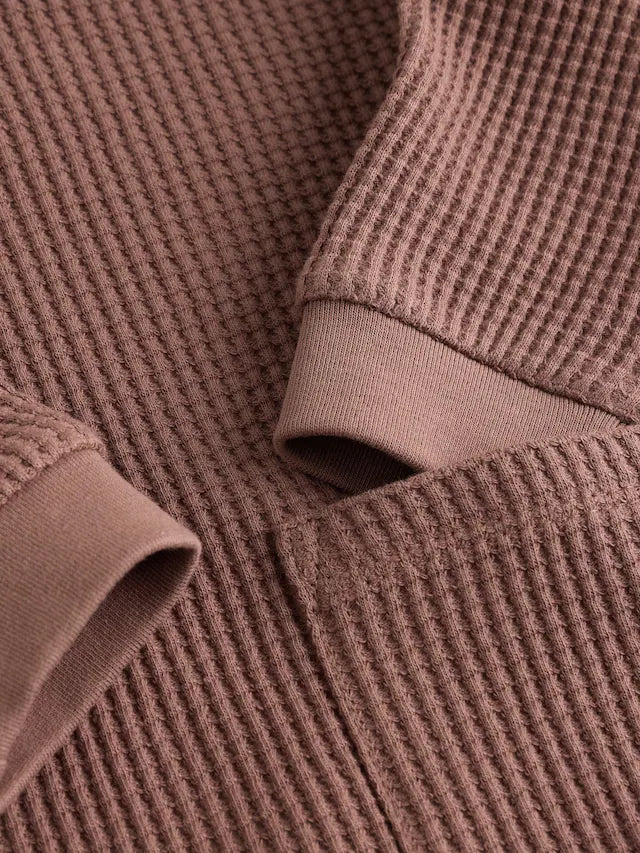 |BabyBoy| Blusa e Calça Jogger 100% Algodão Marrom Chocolate Para Bebê, 2 Peças (0 meses a 2 anos)