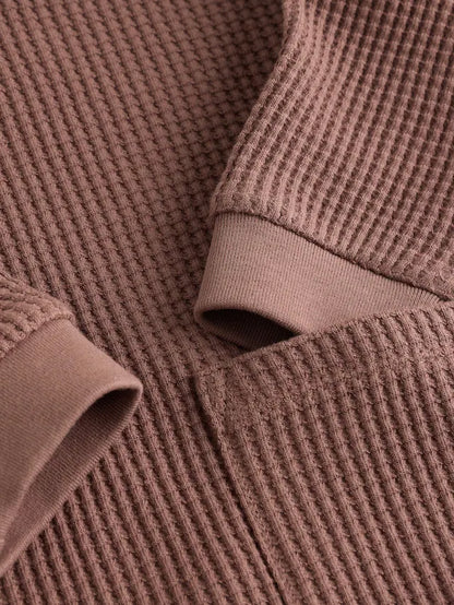 |BabyBoy| Blusa e Calça Jogger 100% Algodão Marrom Chocolate Para Bebê, 2 Peças (0 meses a 2 anos)