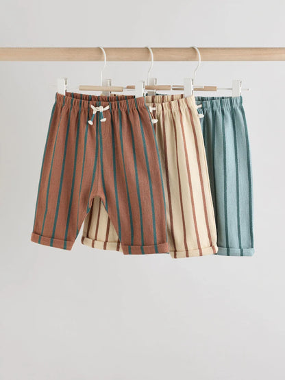 |BabyBoy| Calças De Moletom Retas Minerals Baby, Pacote Com 3 (0 meses a 2 anos)