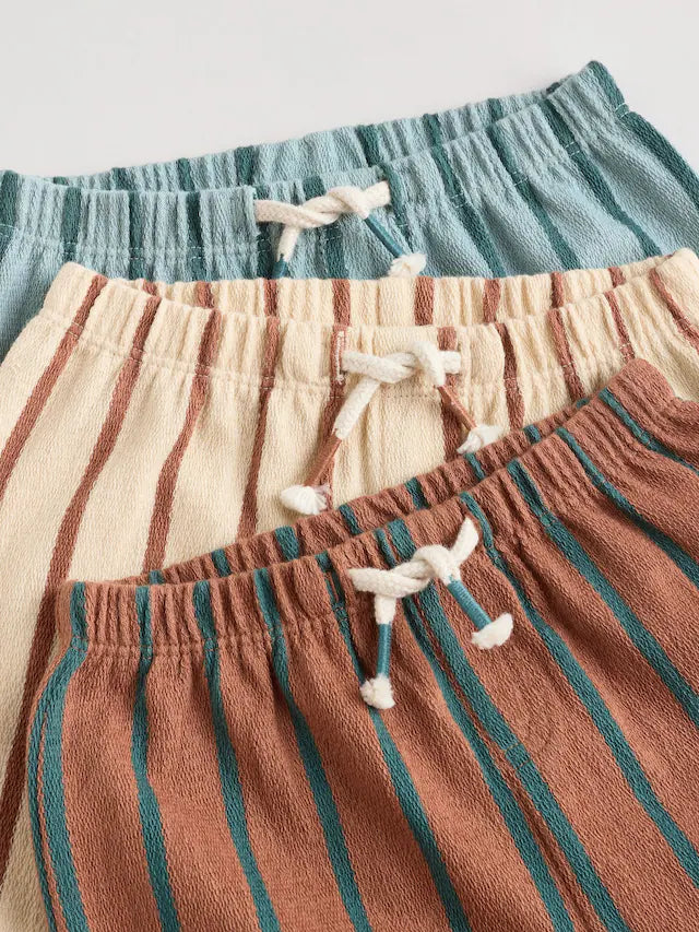 |BabyBoy| Calças De Moletom Retas Minerals Baby, Pacote Com 3 (0 meses a 2 anos)