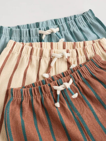 |BabyBoy| Calças De Moletom Retas Minerals Baby, Pacote Com 3 (0 meses a 2 anos)