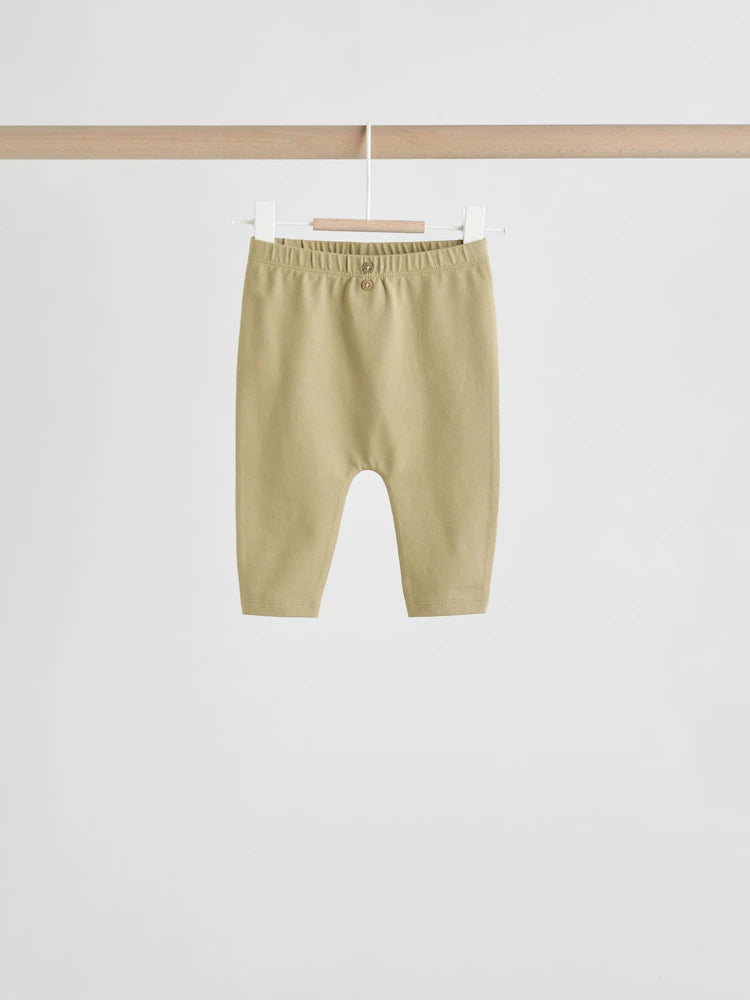 |BabyBoy| Conjunto De 6 Peças Para Bebês, Blusas e Leggings Hello Bear Cáqui/Bege (0 meses a 3 anos)