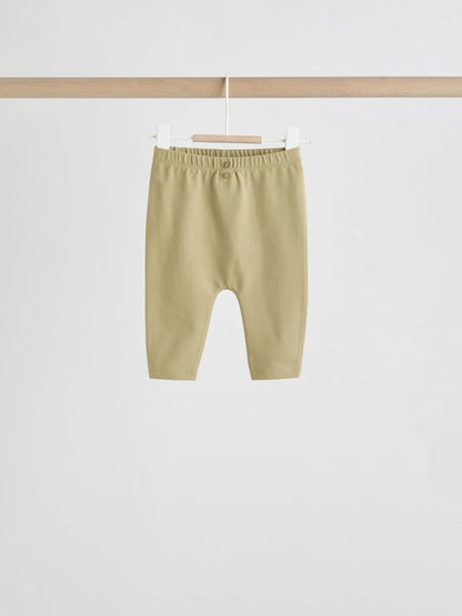 |BabyBoy| Conjunto De 6 Peças Para Bebês, Blusas e Leggings Hello Bear Cáqui/Bege (0 meses a 3 anos)