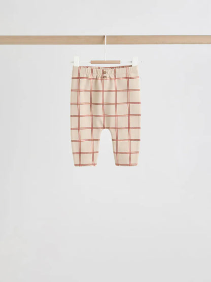 |BabyBoy| Conjunto De 6 Peças Para Bebês, Blusas e Leggings Hello Bear Cáqui/Bege (0 meses a 3 anos)