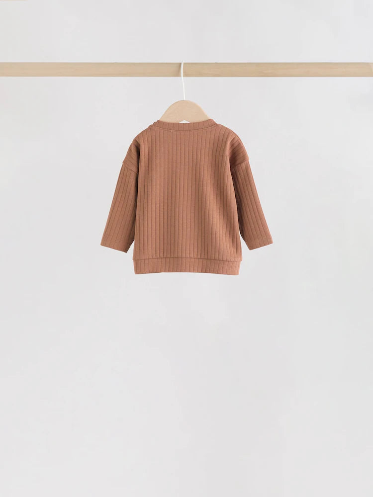 |BabyBoy| Conjunto De 6 Peças Para Bebês Com Blusa e Legging Verde/Marrom (0 meses a 3 anos)