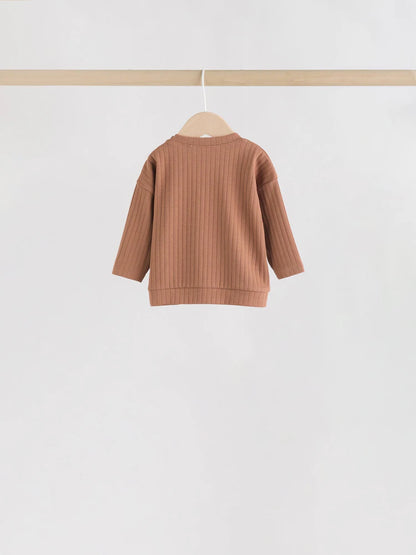 |BabyBoy| Conjunto De 6 Peças Para Bebês Com Blusa e Legging Verde/Marrom (0 meses a 3 anos)