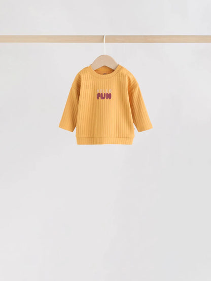 |BabyBoy| Conjunto De 6 Peças Para Bebês Com Blusa e Legging Verde/Marrom (0 meses a 3 anos)