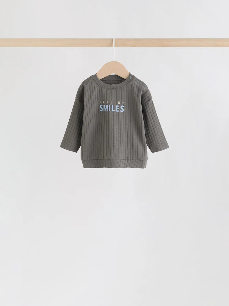 |BabyBoy| Conjunto De 6 Peças Para Bebês Com Blusa e Legging Verde/Marrom (0 meses a 3 anos)