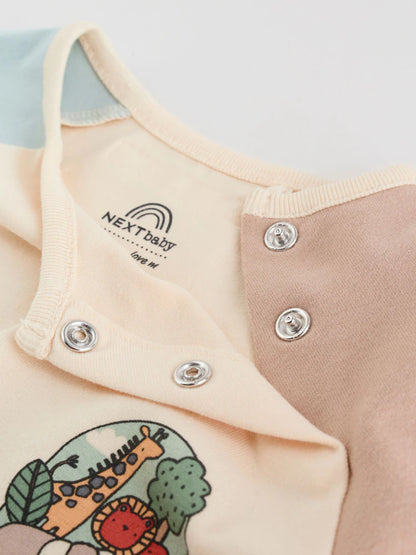 |BabyBoy| Conjunto De 8 Peças De Blusas e Leggings Mineral Little Cub Baby (0 meses a 2 anos)