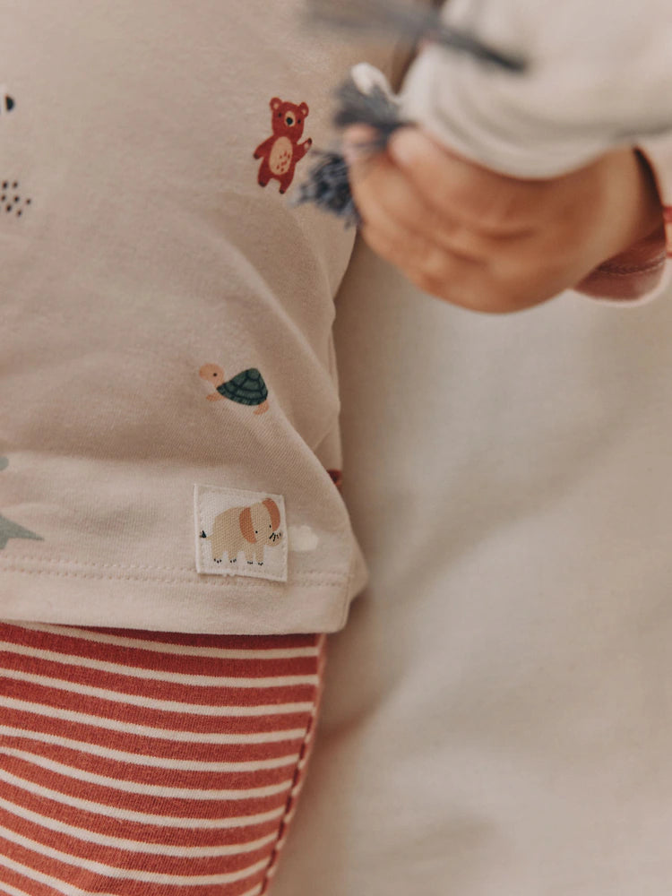 |BabyBoy| Conjunto De 8 Peças De Blusas e Leggings Mineral Little Cub Baby (0 meses a 2 anos)