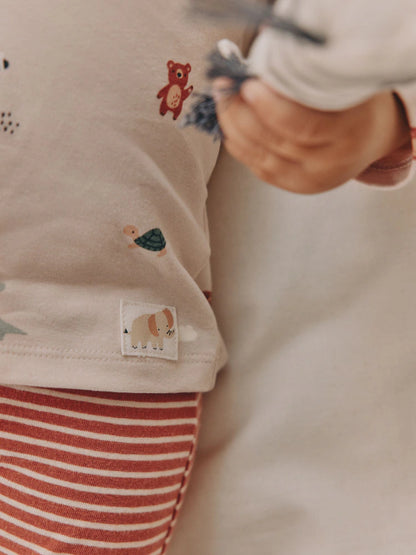 |BabyBoy| Conjunto De 8 Peças De Blusas e Leggings Mineral Little Cub Baby (0 meses a 2 anos)