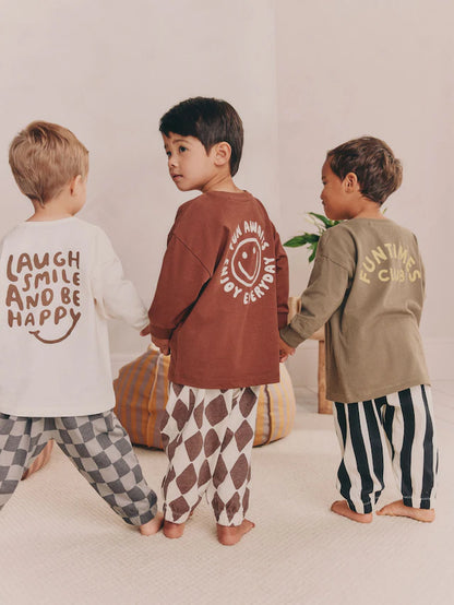 |Boy| Pacote Com 3 Pijamas Grandes (9 meses a 10 anos)