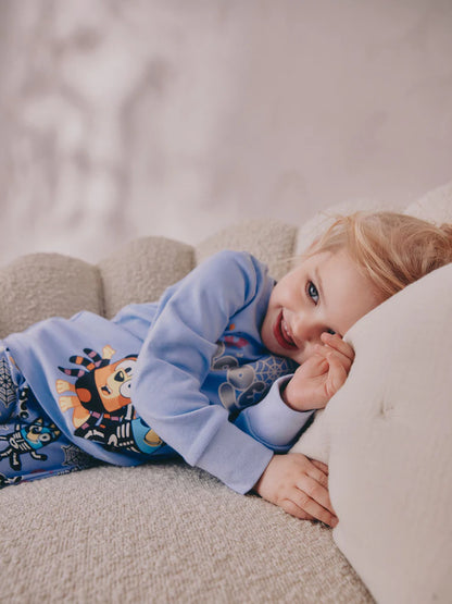 |Girl| Pijama Azul Snuggle (12 meses a 8 anos)