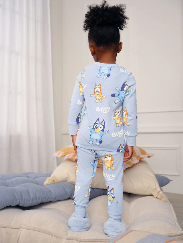 |Girl| Pijama Blue Snuggle - Pacote com (12 meses a 8 anos)