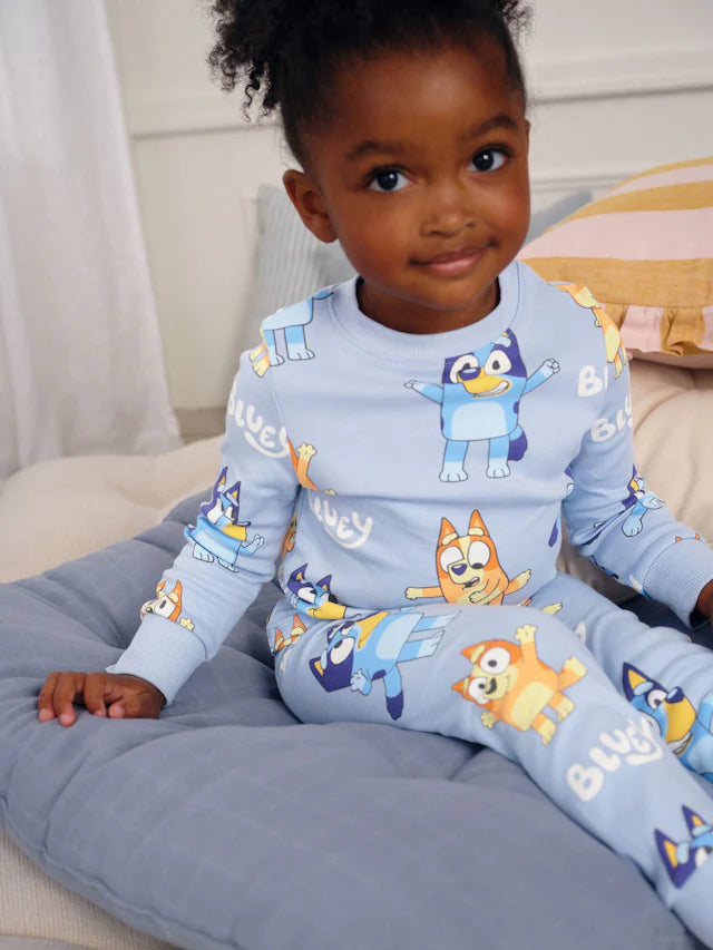 |Girl| Pijama Blue Snuggle - Pacote com (12 meses a 8 anos)