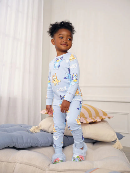 |Girl| Pijama Blue Snuggle - Pacote com (12 meses a 8 anos)