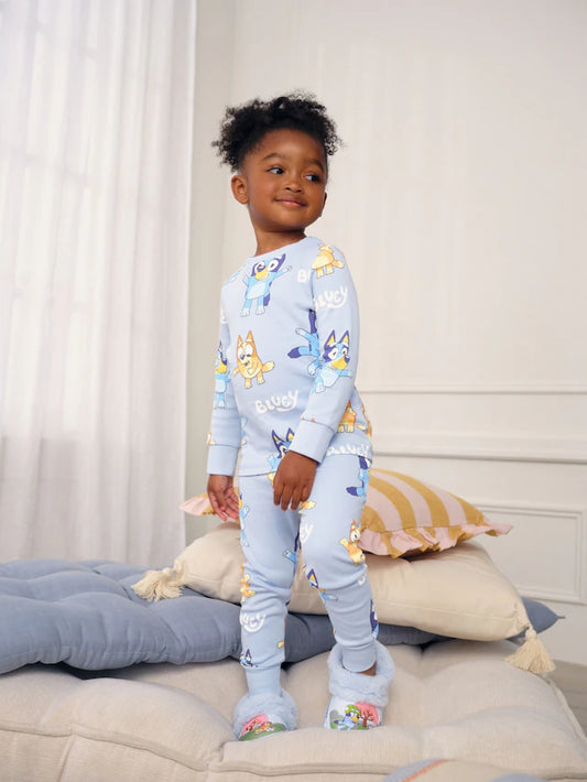 |Girl| Pijama Blue Snuggle - Pacote com (12 meses a 8 anos)