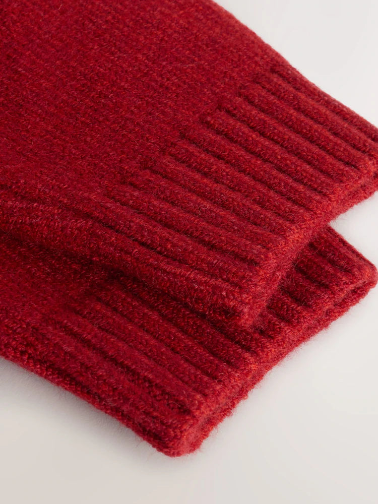 |Boy| Suéter De Natal Em Tricô Com Rena Vermelha Brilhante (3 meses a 7 anos)