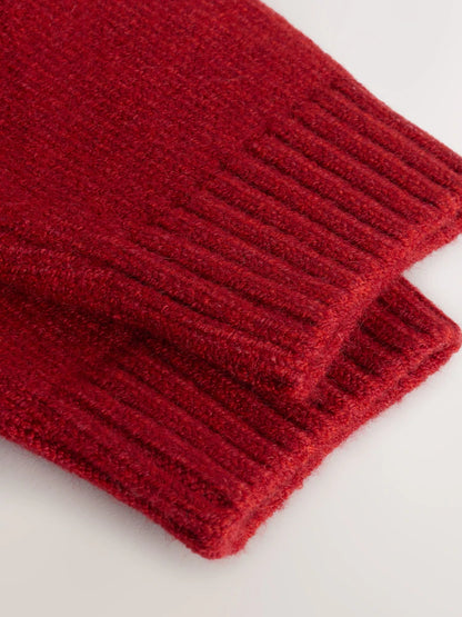 |Boy| Suéter De Natal Em Tricô Com Rena Vermelha Brilhante (3 meses a 7 anos)