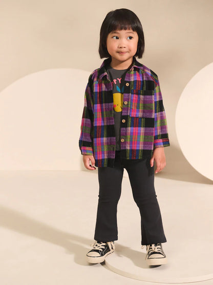 |Girl| Conjunto De Camiseta e Leggings Com Várias Camisas (3 meses a 8 anos)