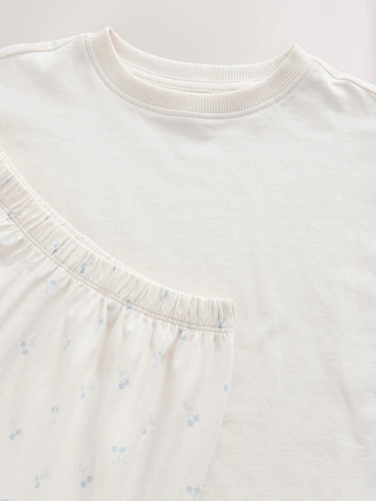 |BigGirl| Pacote Com 3 Pijamas Jogger Estampados Mini Rosa/Azul (3-16 anos)