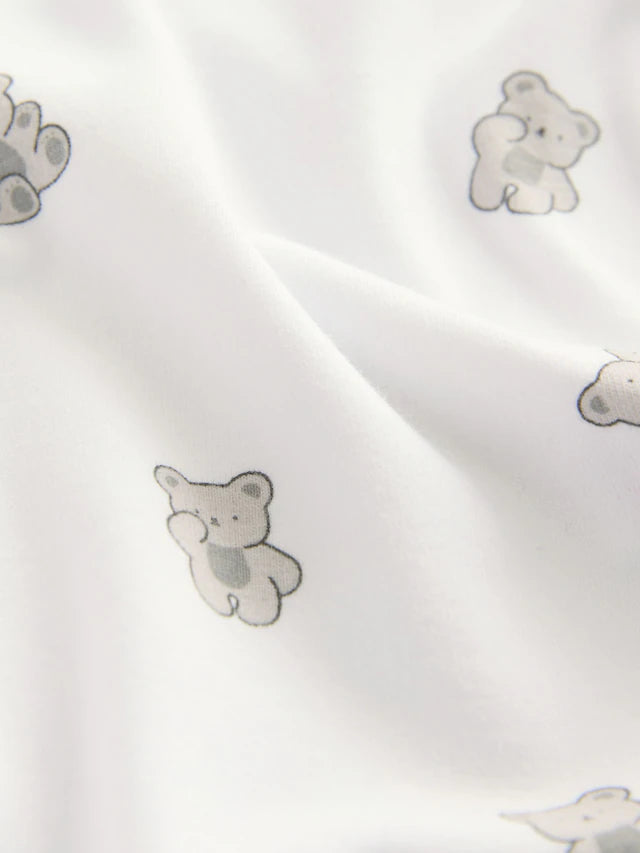 |BabyGirl| Macacão e Macacão De Veludo White Bear Para Bebê (0-12 meses)