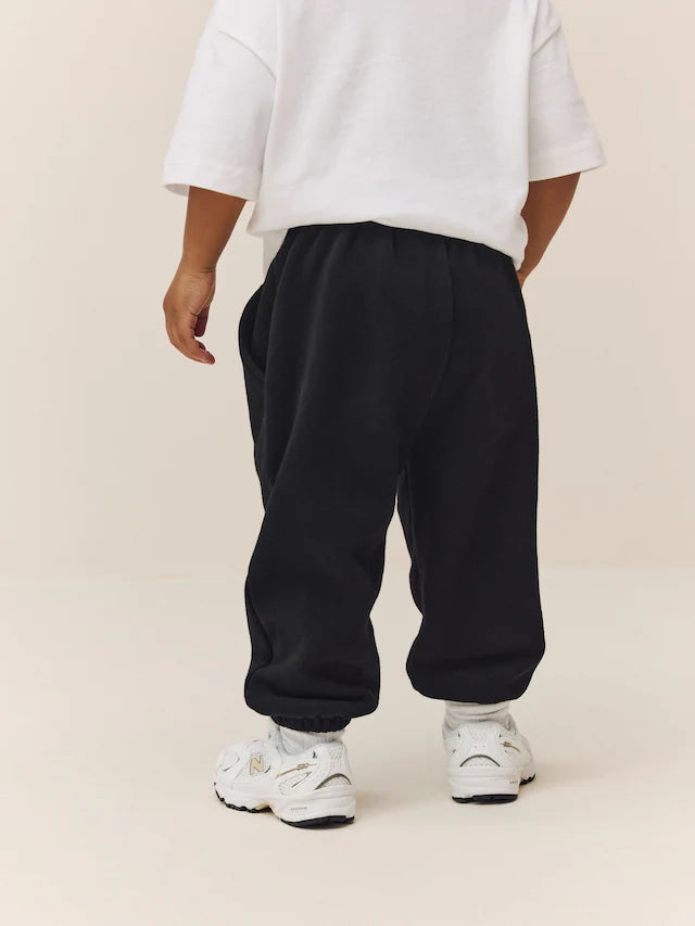 |Boy| Calça De Moletom Preta Regular Fit Soft Touch (3 meses a 7 anos)