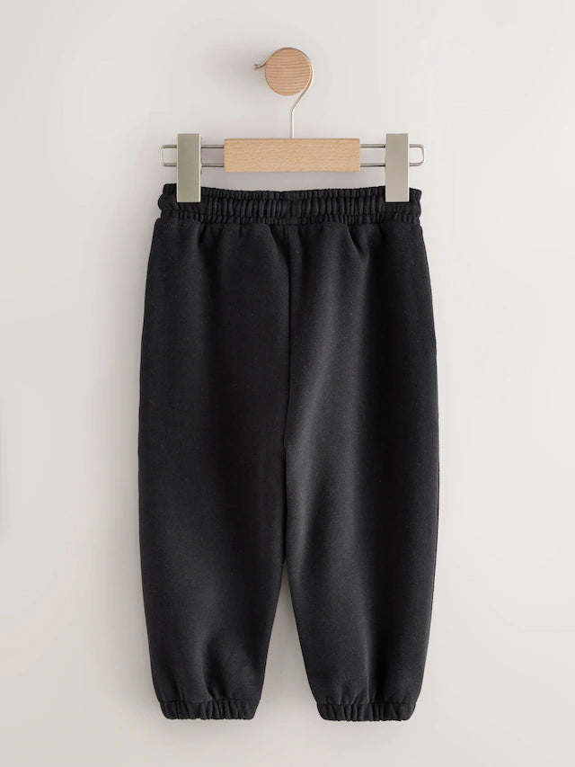 |Boy| Calça De Moletom Preta Regular Fit Soft Touch (3 meses a 7 anos)