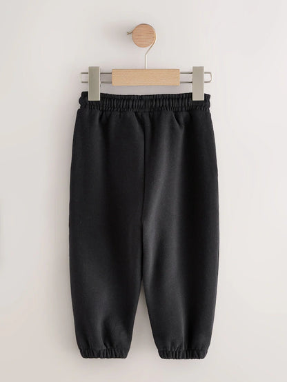 |Boy| Calça De Moletom Preta Regular Fit Soft Touch (3 meses a 7 anos)