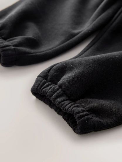 |Boy| Calça De Moletom Preta Regular Fit Soft Touch (3 meses a 7 anos)