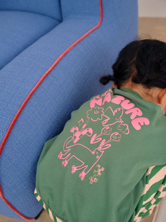 |Girl| Pijama Jogger Com Estampa De Personagem Rosa/Verde, Pacote com 3 (9 meses a 10 anos)