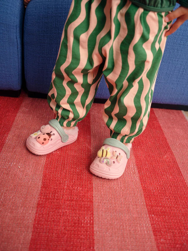 |Girl| Pijama Jogger Com Estampa De Personagem Rosa/Verde, Pacote com 3 (9 meses a 10 anos)