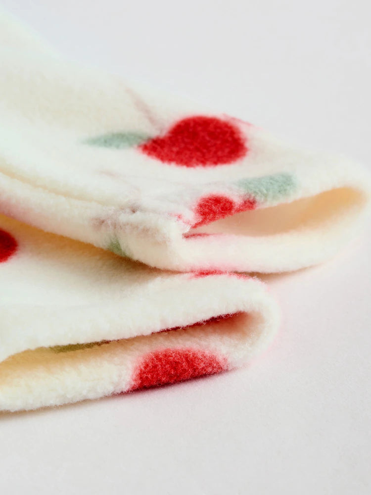 |BabyGirl| Pacote Com 2 Macacões De Dormir Para Bebês Com Zíper Bidirecional Em Microfibra vermelha