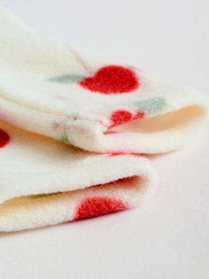 |BabyGirl| Pacote Com 2 Macacões De Dormir Para Bebês Com Zíper Bidirecional Em Microfibra vermelha