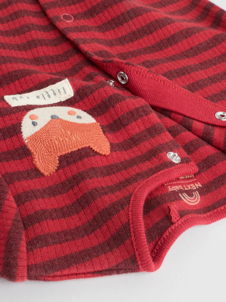 |BabyBoy| Macacão De Dormir Laranja Com Zíper Bidirecional Para Bebês (0 meses a 2 anos)