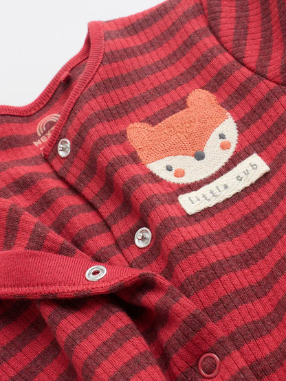 |BabyBoy| Macacão De Dormir Laranja Com Zíper Bidirecional Para Bebês (0 meses a 2 anos)