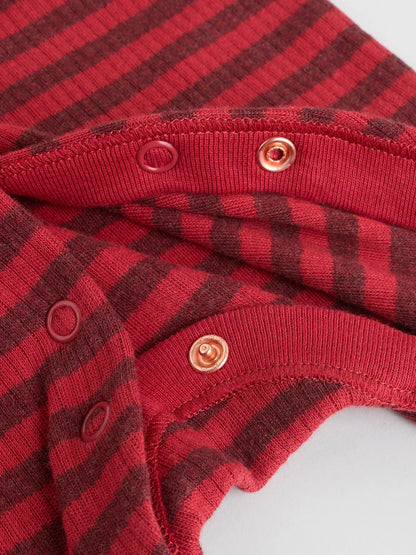 |BabyBoy| Macacão De Dormir Laranja Com Zíper Bidirecional Para Bebês (0 meses a 2 anos)