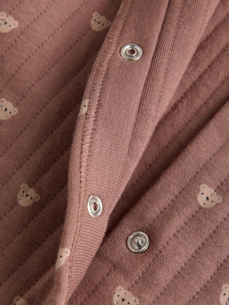 |BabyGirl| Kit com 2 Macacões Acolchoados Marrons