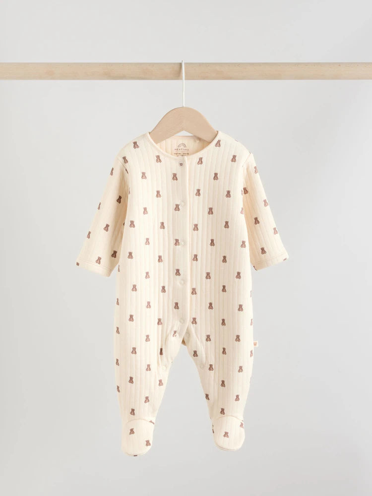 |BabyGirl| Kit com 2 Macacões Acolchoados Marrons