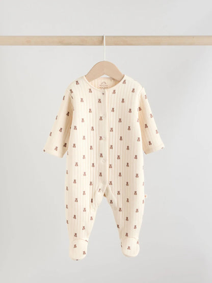 |BabyGirl| Kit com 2 Macacões Acolchoados Marrons