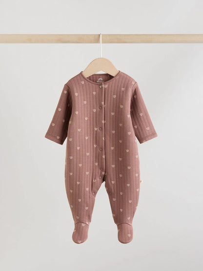 |BabyGirl| Kit com 2 Macacões Acolchoados Marrons