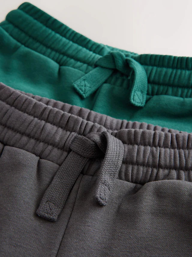 |Boy| Conjunto De Moletom e Calça Jogger Cinza Carvão/Verde, Pacote Com 2 (3 meses a 7 anos)