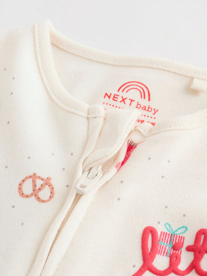 |BabyGirl| Pacote Com 3 Macacões De Natal Para Bebês Vermelhos (0 meses a 3 anos)