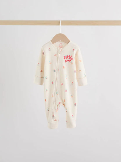 |BabyGirl| Pacote Com 3 Macacões De Natal Para Bebês Vermelhos (0 meses a 3 anos)