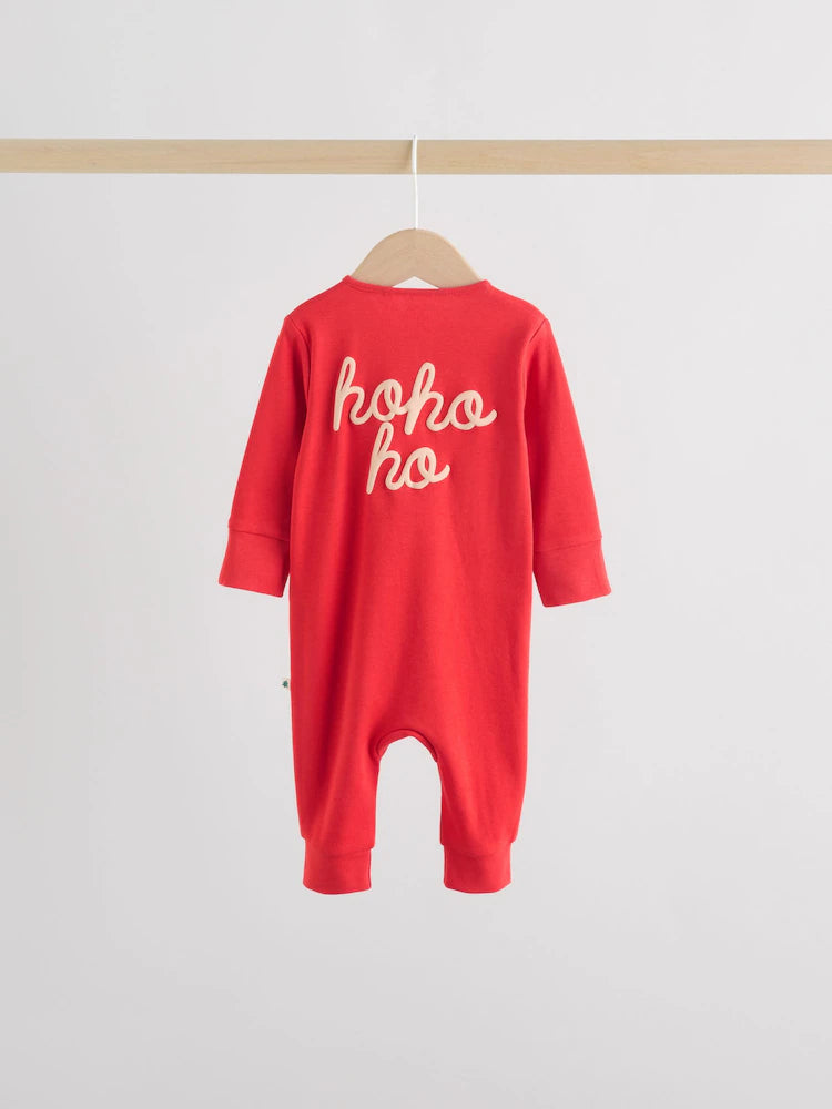 |BabyGirl| Pacote Com 3 Macacões De Natal Para Bebês Vermelhos (0 meses a 3 anos)