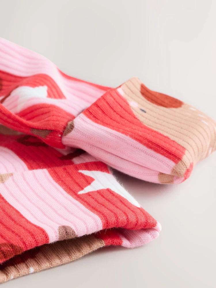 |BabyGirl| Macacão Listrado De Rena De Natal Rosa Para bebê (0 meses a 3 anos)