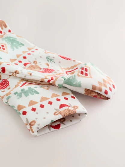 |BabyBoy| Macacão De Dormir Hamish De Natal Para Bebê Cru (0 meses a 3 anos)