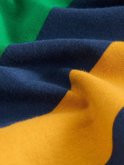 |Boy| Camiseta Listrada De Manga Comprida 100% Algodão Multibrilhante (3 meses a 7 anos)