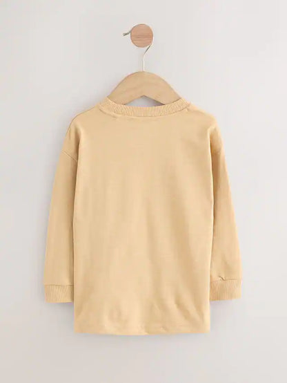 |Boy| Camisetas De Manga Comprida Com Apliques Blue Woodland, Pacote Com 3 (3 meses a 7 anos)